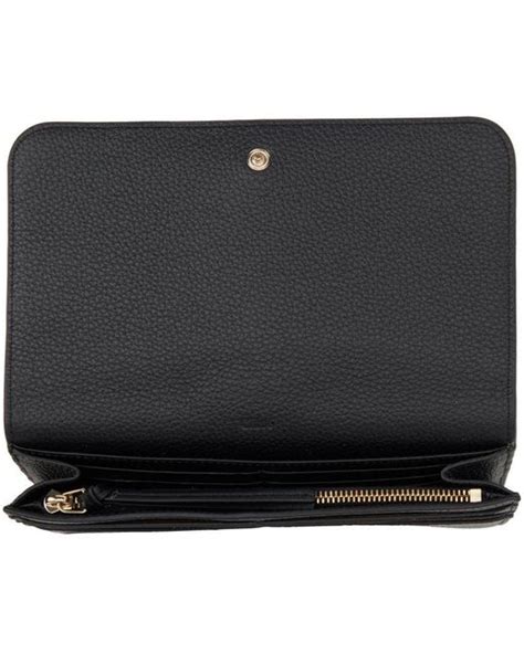 Chloé: Black Alphabet Long Flap Wallet .